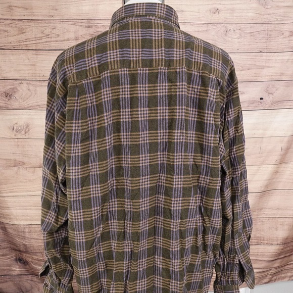 ORVIS LONG SLEEVE PLAID FLANNEL BUTTON DOWN SHIRT MENS SIZE 2XL XXL - Picture 4 of 7